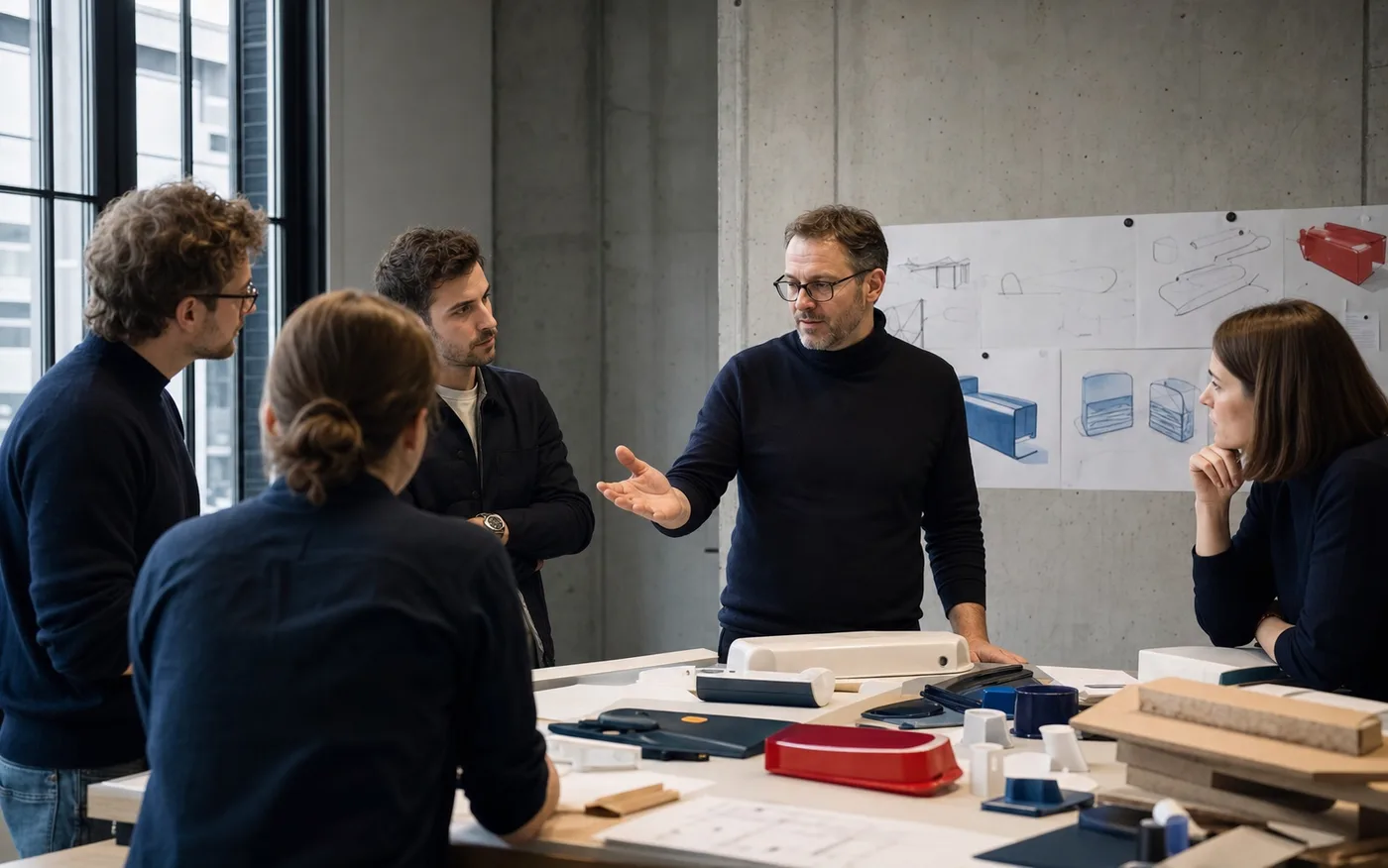 Ein Team konzentriert sich auf Entscheidungen, die das Unternehmen voranbringen